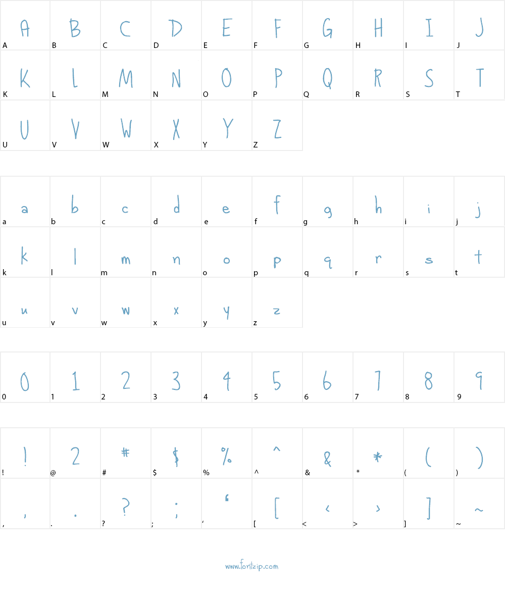 Alphabetized Cassette Tapes Font Character